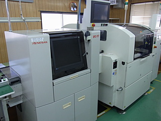 /inspection machine mounted with a machine